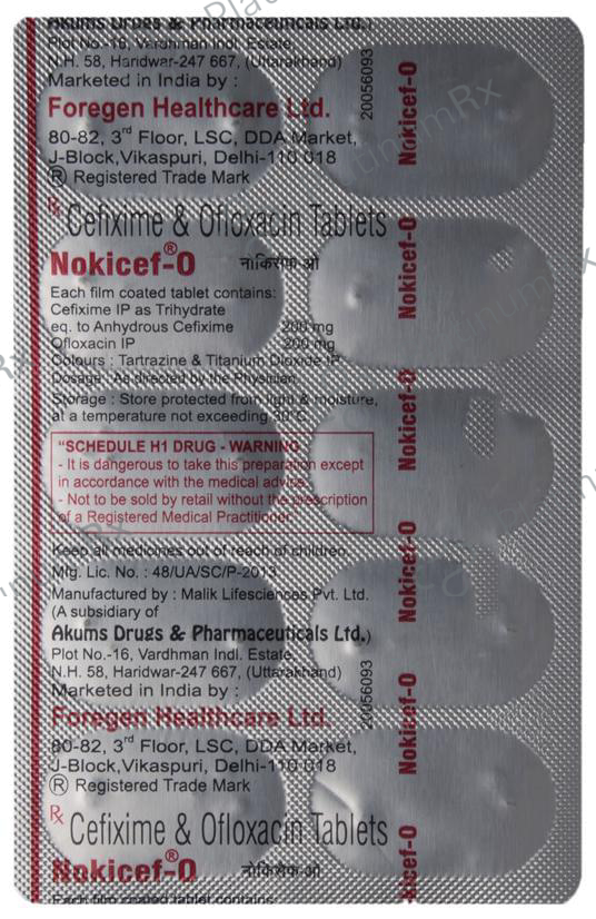 Nokicef-O Tablet