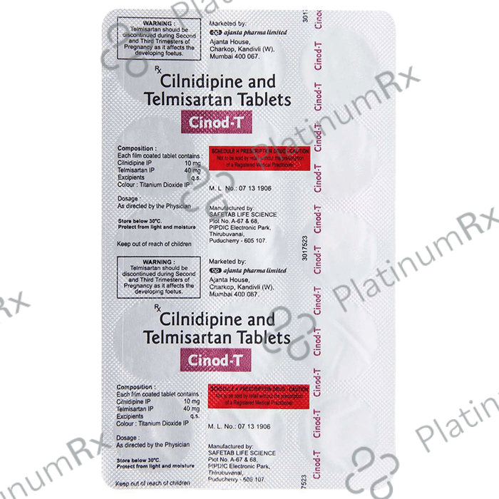 Cinod T 10/40mg Tablet 15s