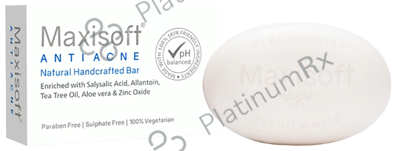 Maxisoft Antiacne Natural Handcrafted Bar (75gm Each) 1 Pack
