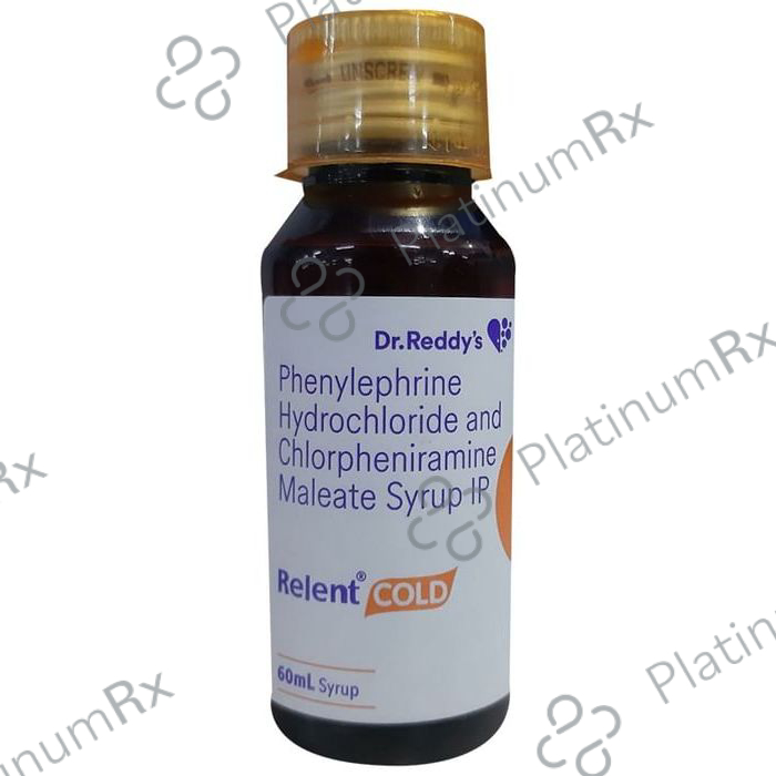 Relent 2/5mg Cold Syrup 60ml