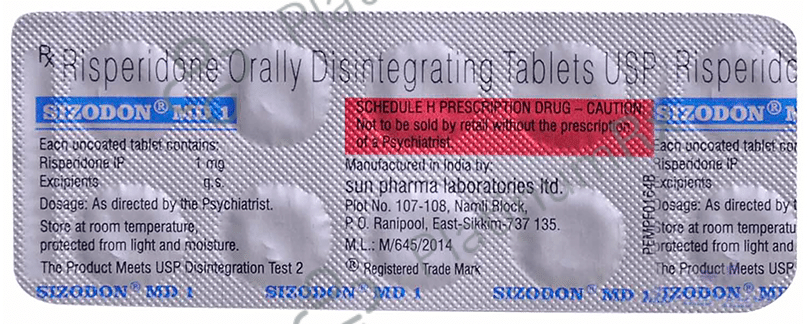 Sizodon MD 1mg Tablet 10s