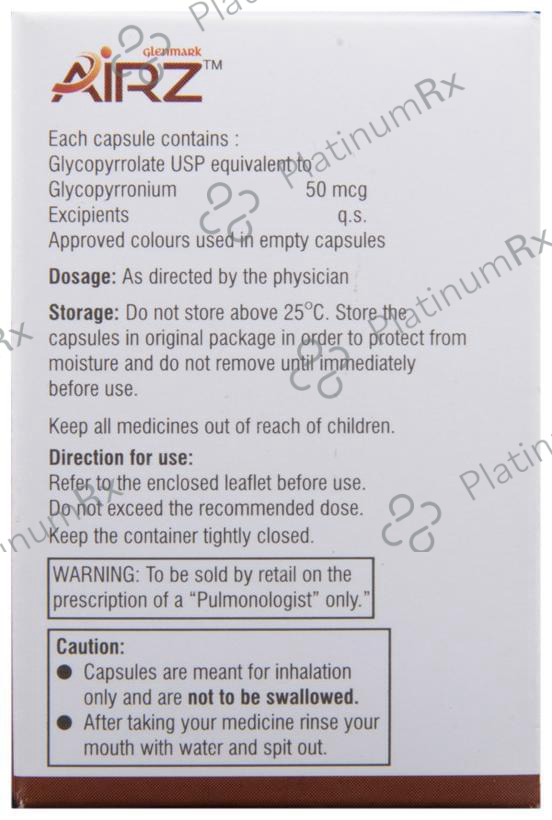 Airz 50mcg Capsule 30s
