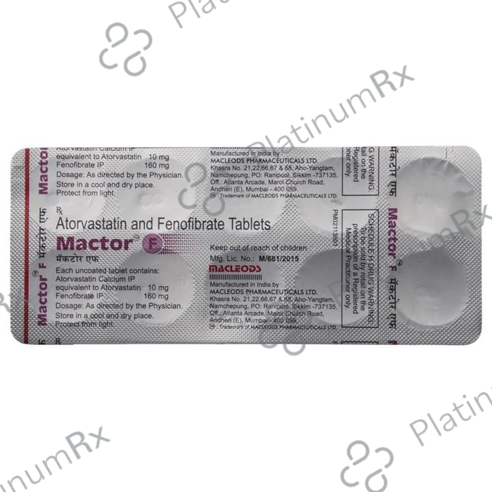 Mactor F 10/160mg Tablet 10s