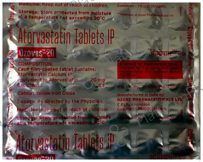 Ozovas 20mg Tablet 30s