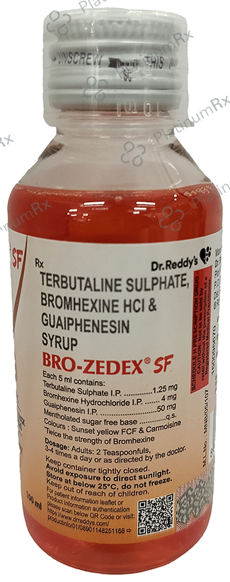 Bro Zedex SF Syrup 100ml