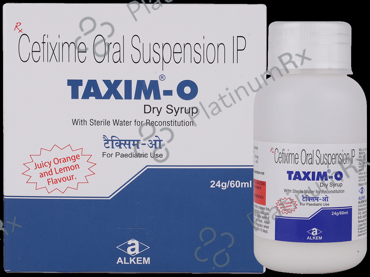 Taxim O 50mg Juicy Orange and Lemon Dry Syrup 60ml