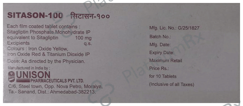 Sitason 100 Tablet
