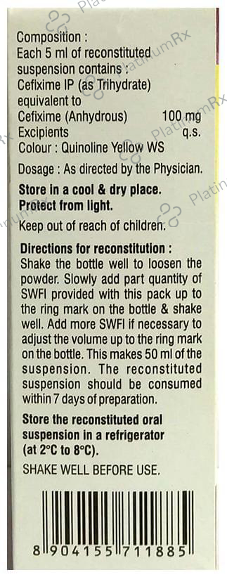 C Tax-O Forte Dry Syrup 50 Oral Suspension
