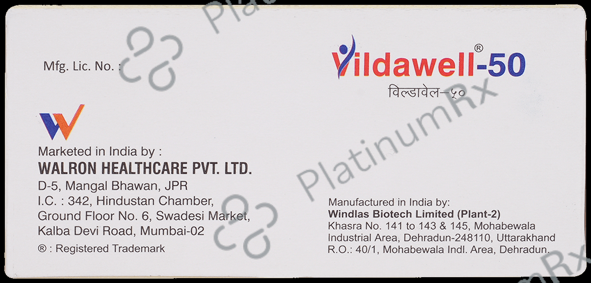 Vildawell 50mg Tablet