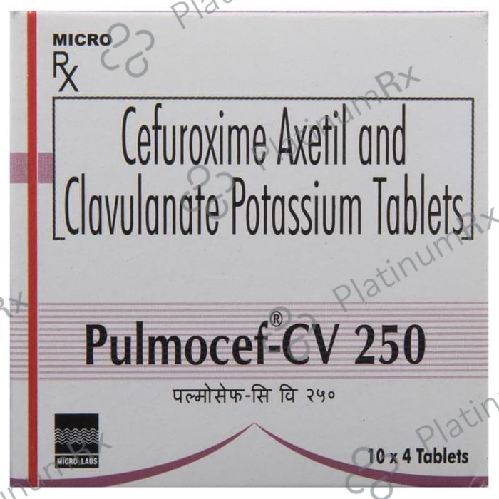 Pulmocef CV 250/62.50mg Tablet 10s