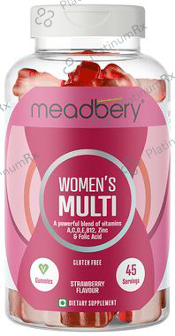 Meadbery Women's Multi Gummies Strawberry