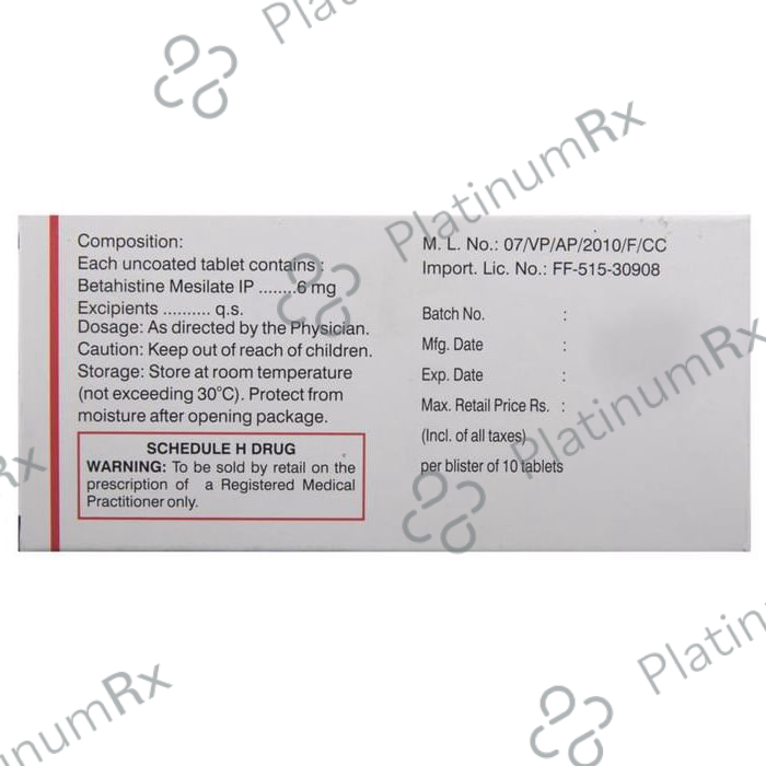 Merislon 6 Tablet