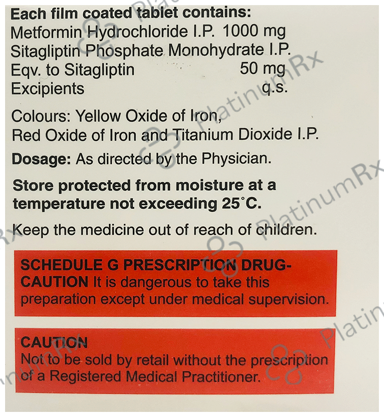 Sitalembic M 50/1000mg Tablet 15s