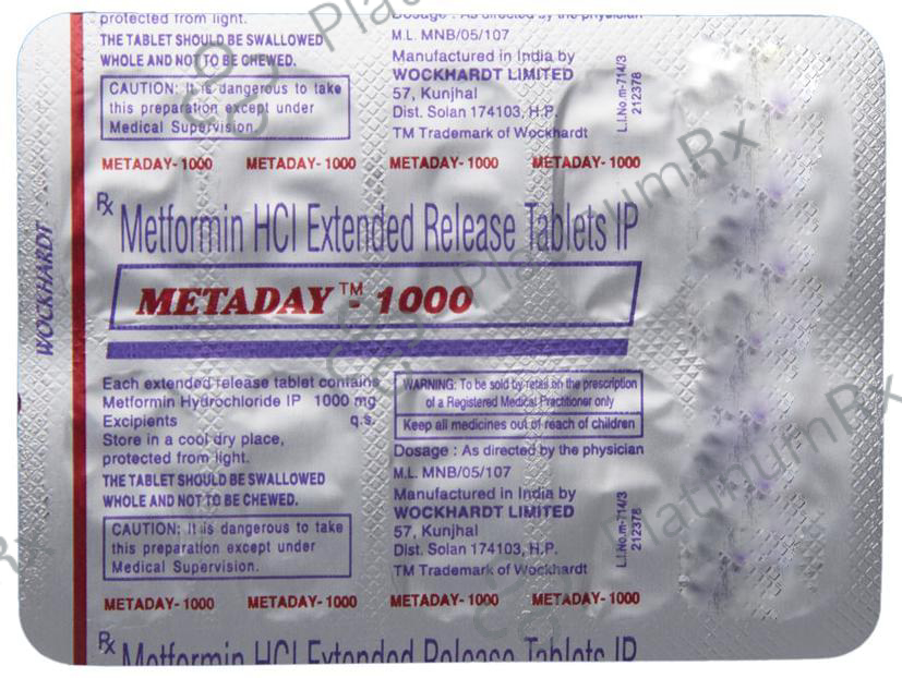 Metaday 1000 Tablet ER