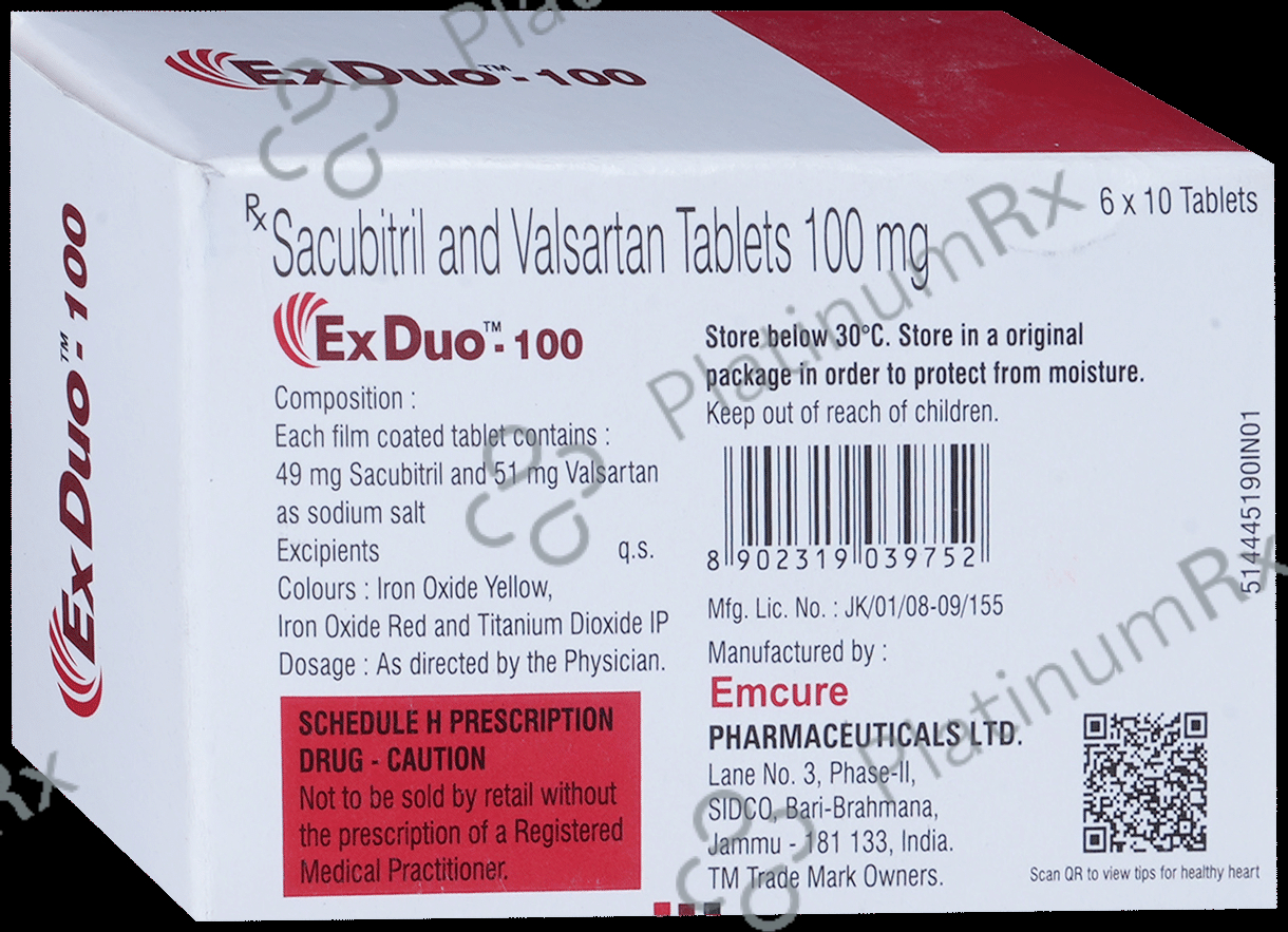 EX Duo 100mg Tablet 10s