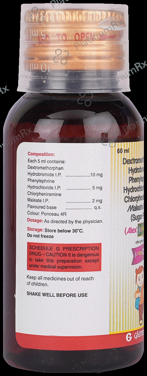 Alex Junior DS 2/10/5mg Syrup 60ml
