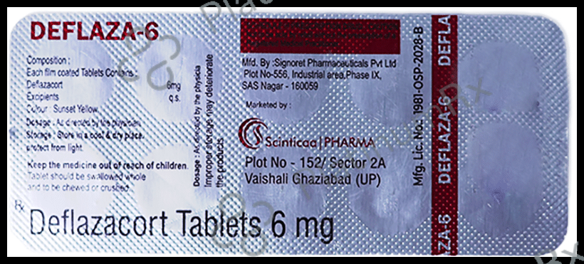 Deflaza 6 Tablet