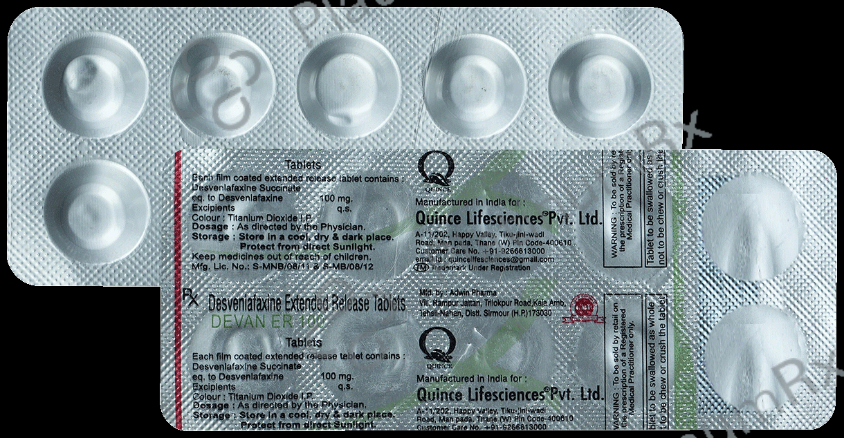 Devan 100mg Tablet ER
