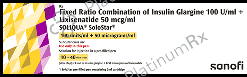 Soliqua Solostar 100IU/0.05mg Solution For Injection 1s