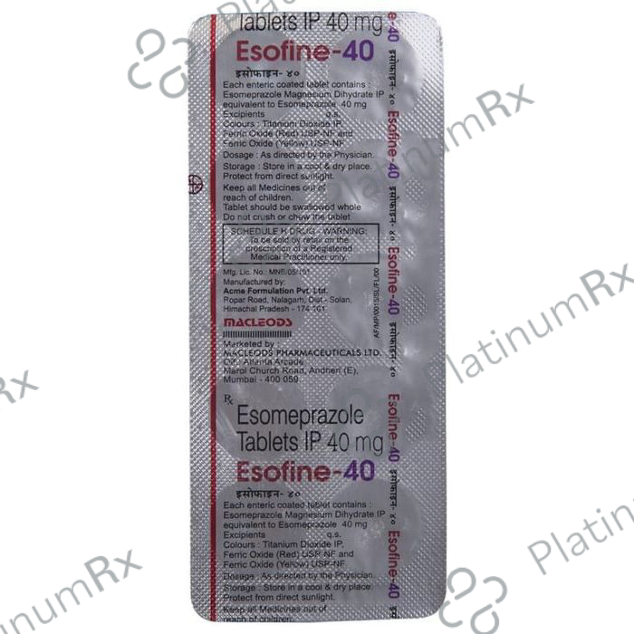 Esofine 40mg Tablet 10s
