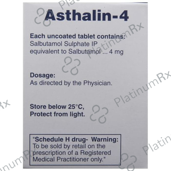 Asthalin 4 Tablet 30 Tablet