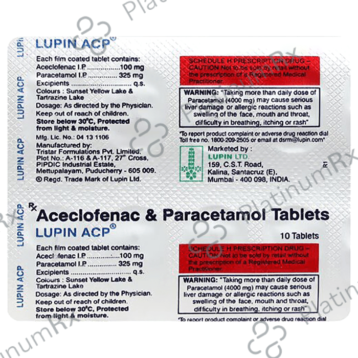 Lupin Acp 100mg/325mg Tablet