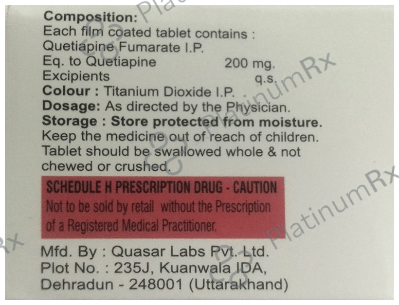 Qutinext 200 Tablet