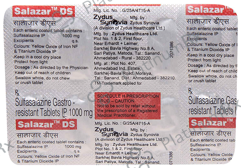 Salazar DS 1000mg Tablet 10s