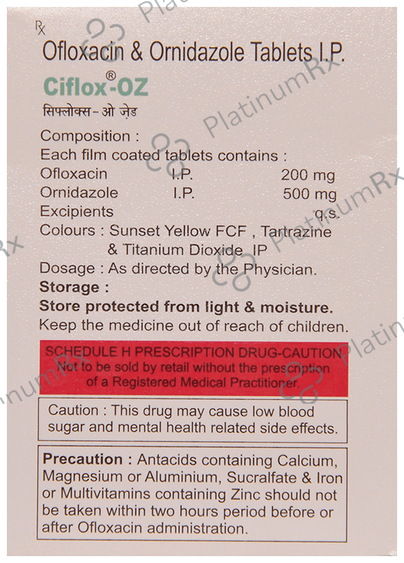 Ciflox-OZ Tablet