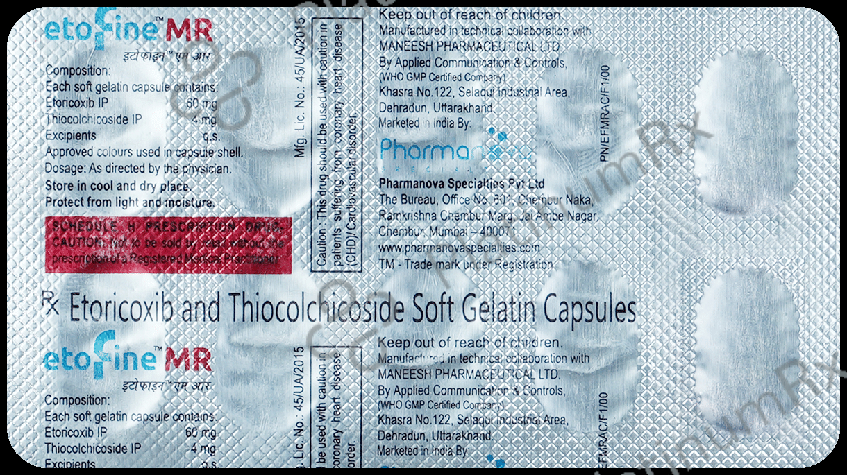 Etofine MR 60mg/4mg Capsule 10s