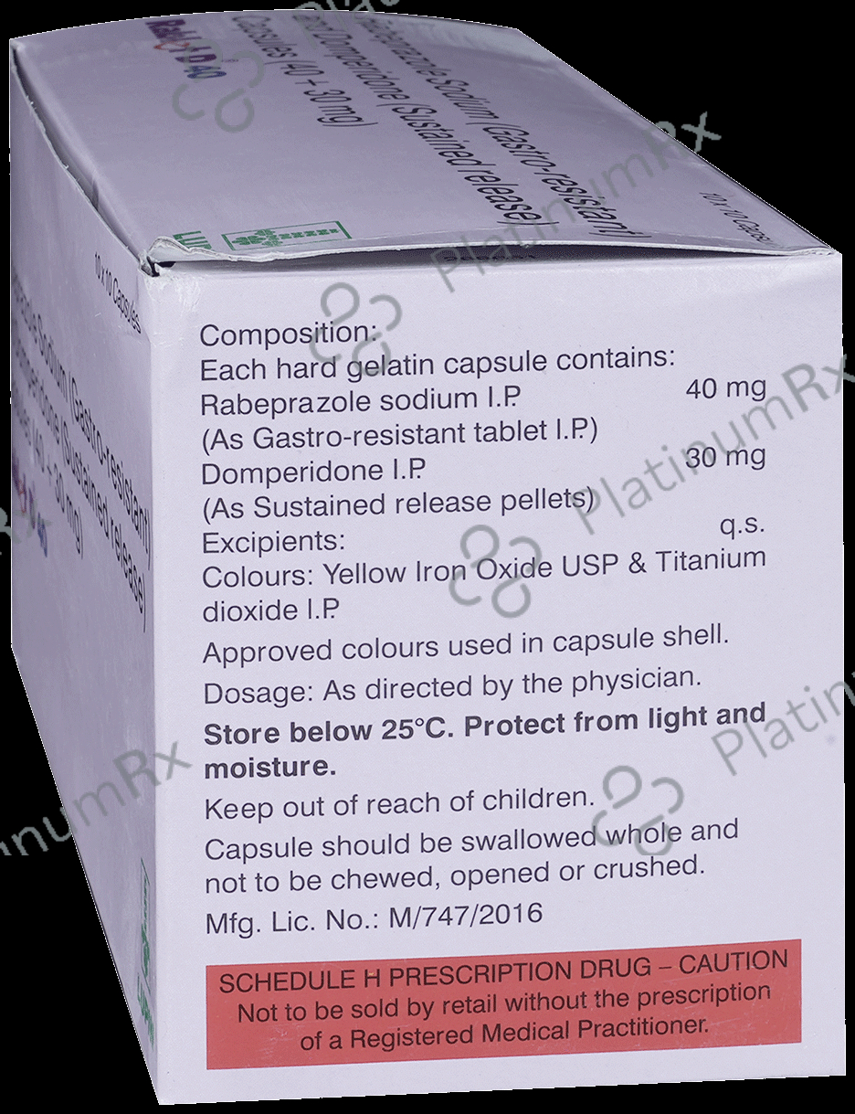 Rablet D 40/30mg Capsule SR 10s