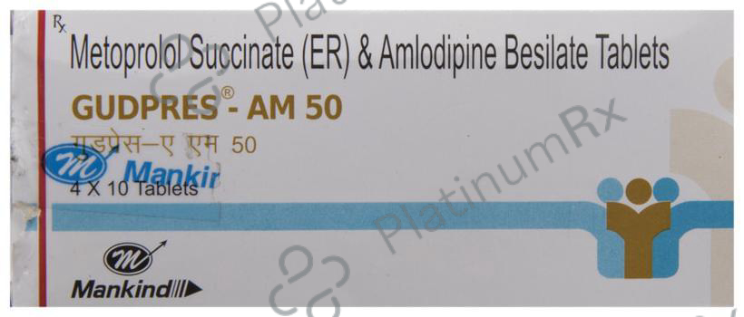 Gudpres AM 50 5/47.5mg Tablet PR 10s