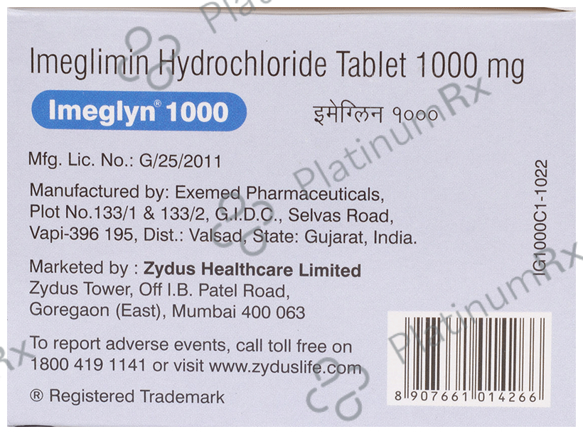 Imeglyn 1000mg Tablet 10s