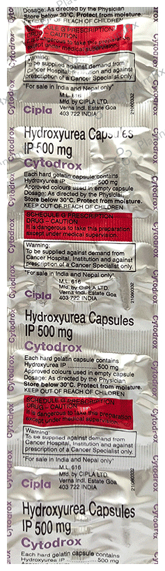 Cytodrox 500mg Capsule 10s