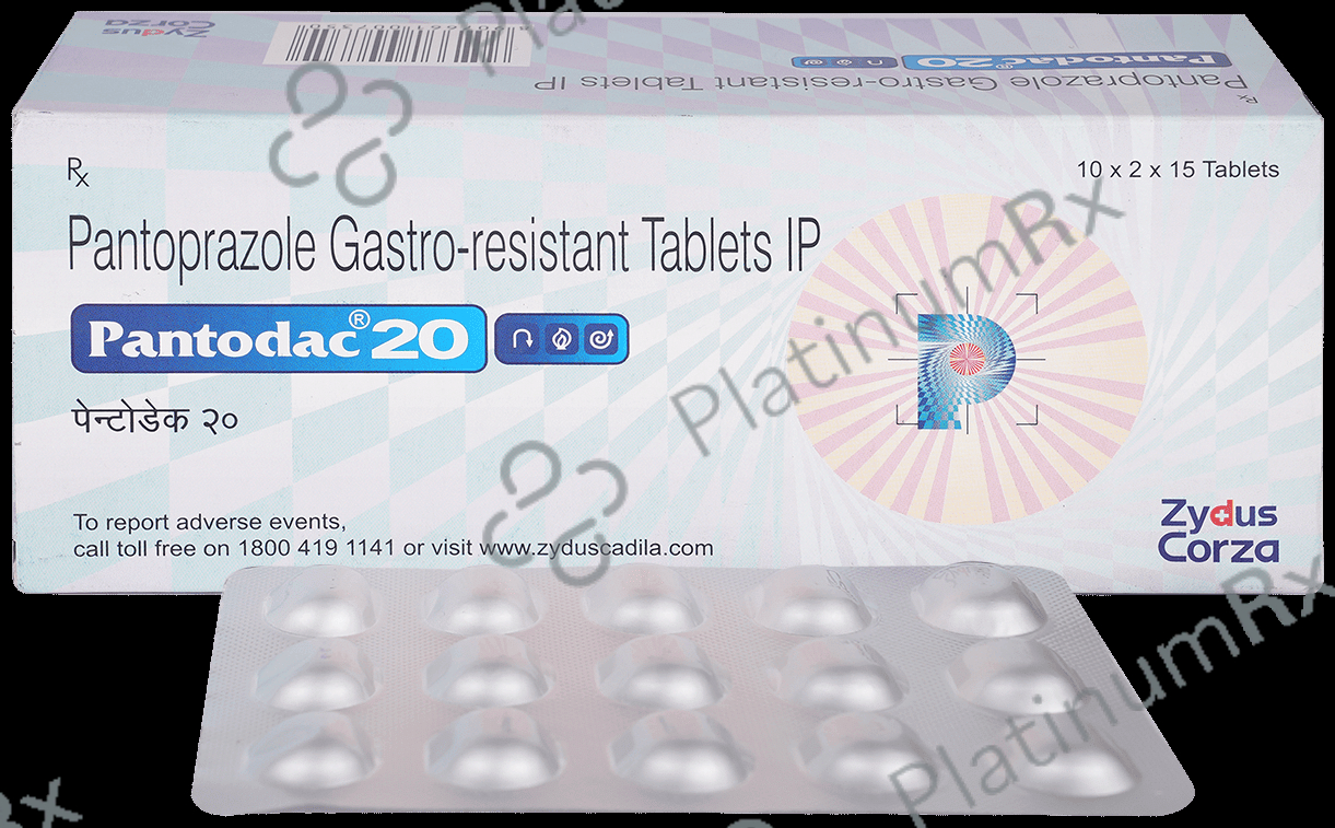 Pantodac 20mg Tablet 15s