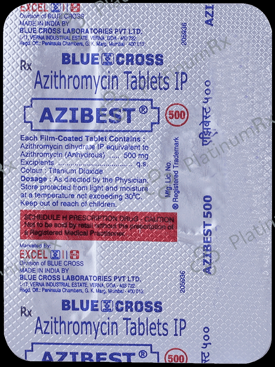 Azibest 500mg Tablet 3 Tablet