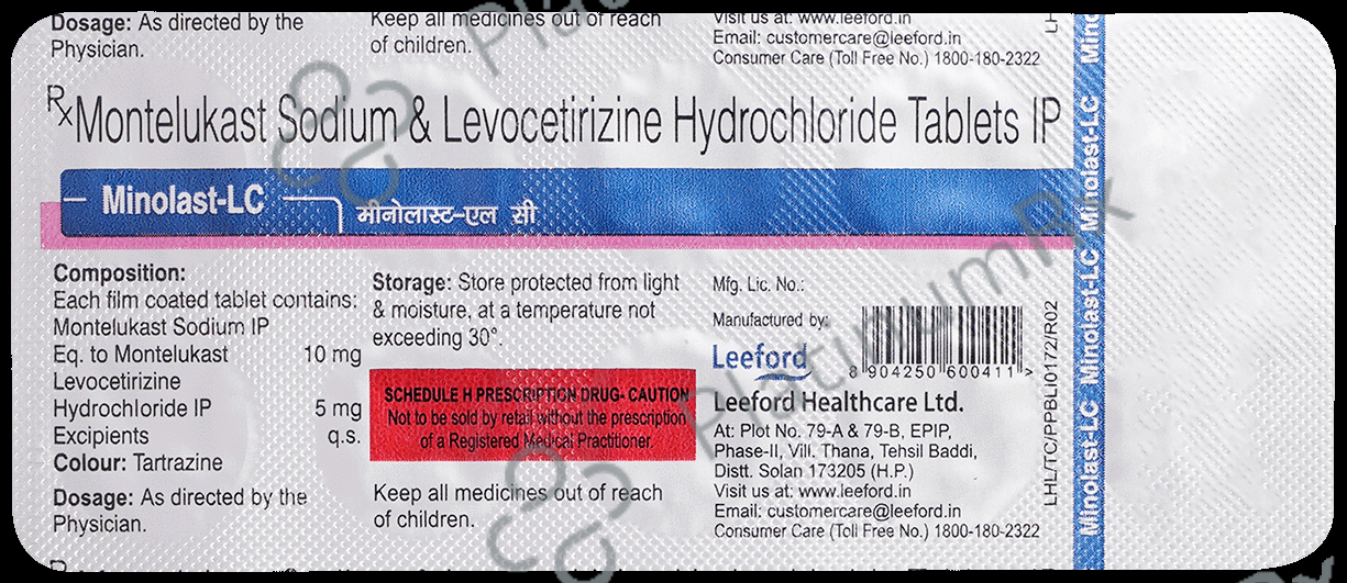 Minolast LC 5/10mg Tablet 10s