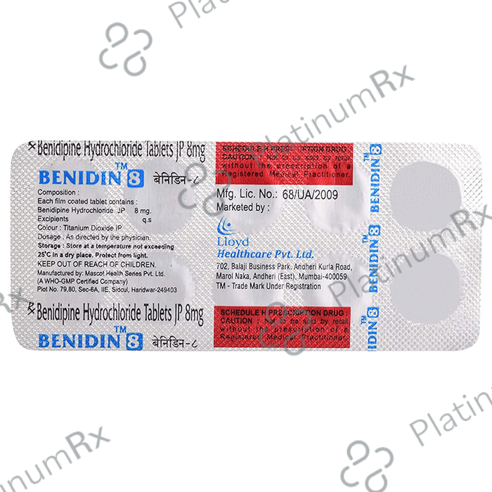 Benidin 8 Tablet 10 Tablet