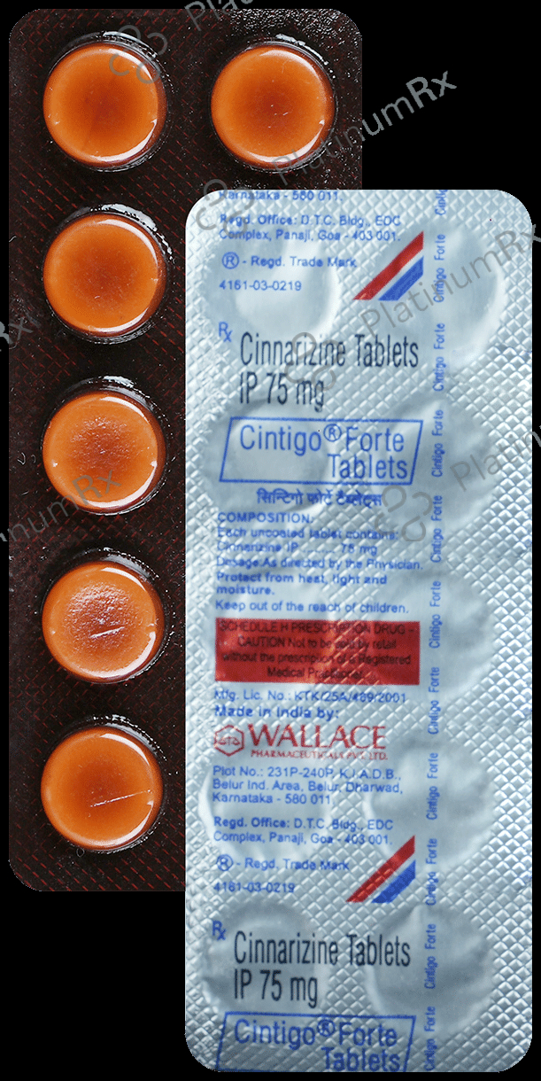 Cintigo Forte 75mg Tablet 10s