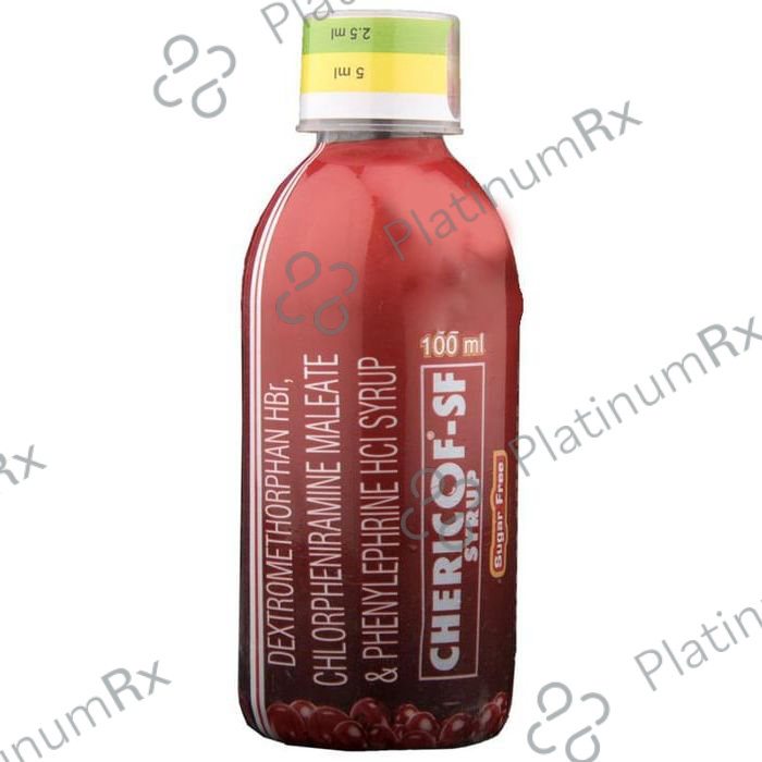 Chericof SF Sugar Free 2/10/5mg Syrup 100ml