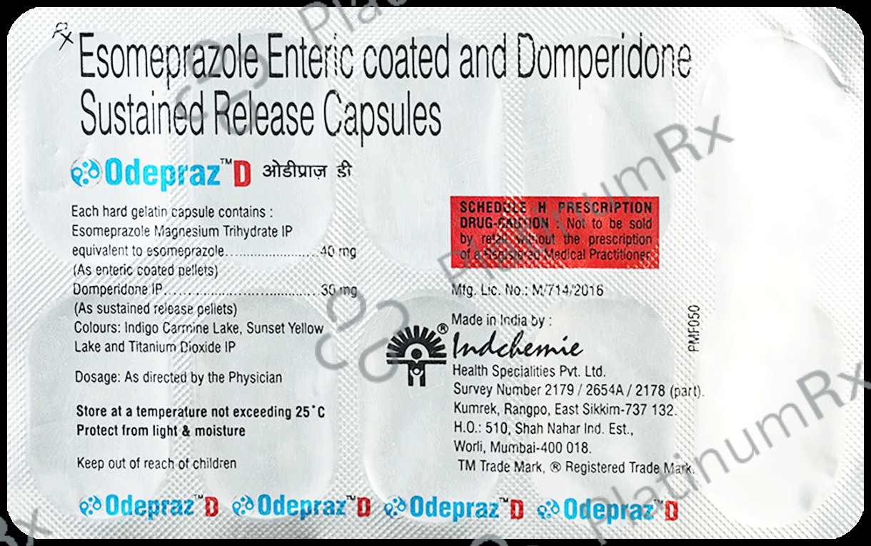 Odepraz D 30/40mg Capsule SR 10s