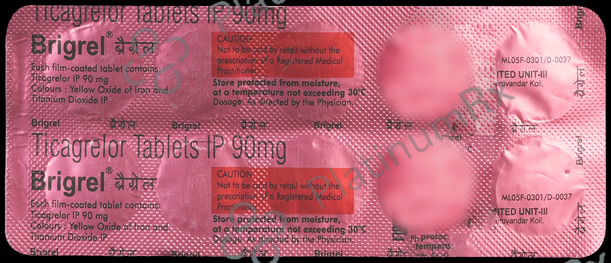 Brigrel 90mg Tablet 10s