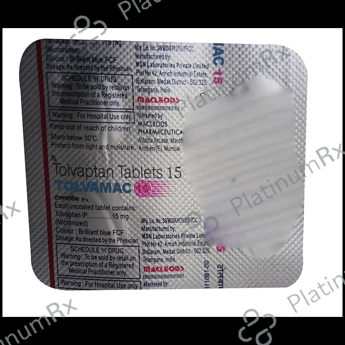 Tolvamac 15mg Tablet