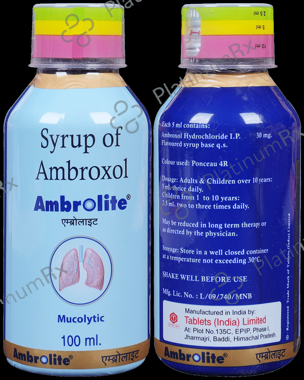 Ambrolite 30mg Syrup 100ml