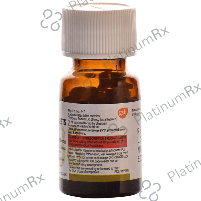 Eltroxin 88mcg Tablet 60s
