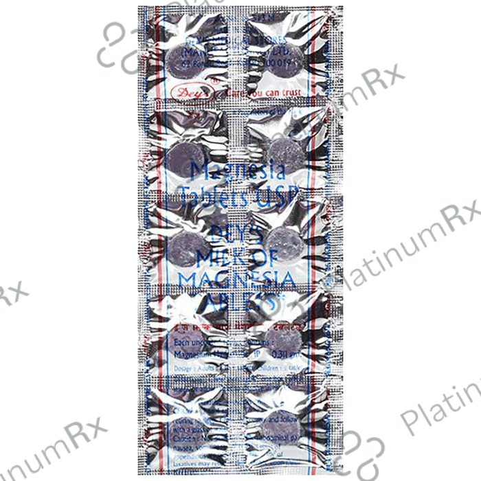 Deys Milk OF Magnesia 0.311gm Tablet 10s