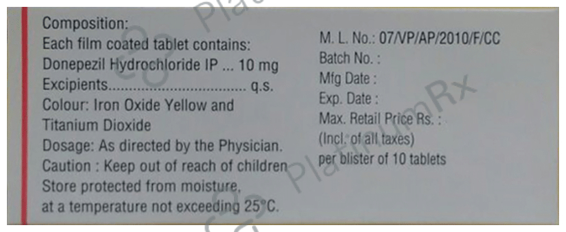 Aricep 10mg Tablet 10s