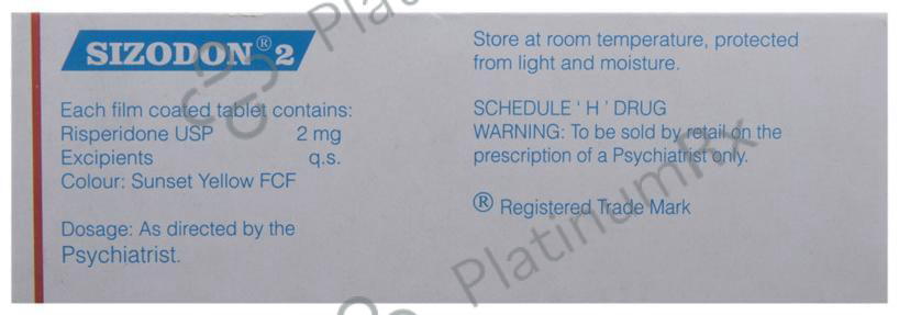 Sizodon 2mg Tablet 10s