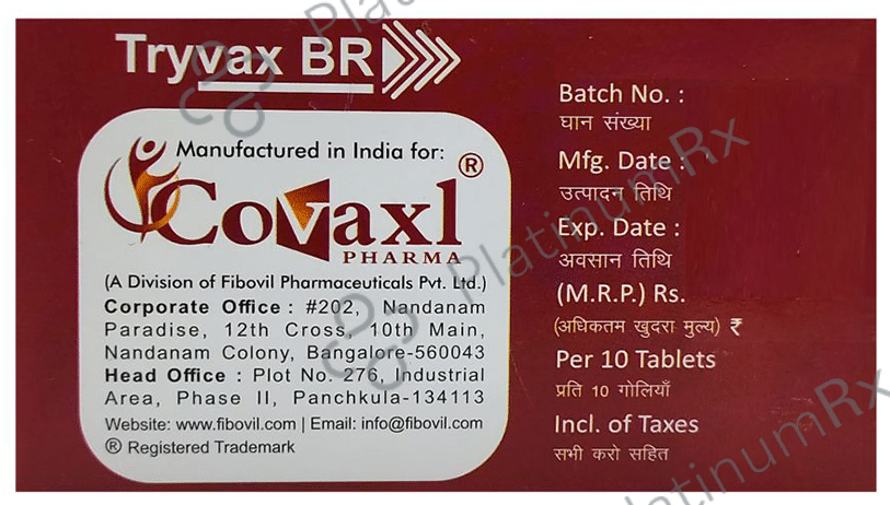 Tryvax BR 90mg/48mg/100mg Tablet