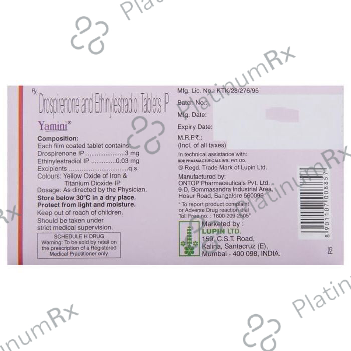 Yamini 3/0.035mg Tablet 21s